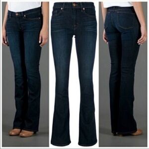 J. Brand Janey Dark Wash Flare‎ Leg Blue Jeans in Metropol